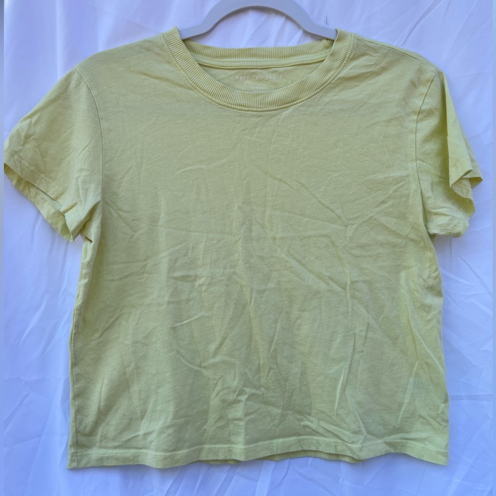 Light Yellow American Eagle Outfitters Tee, XS